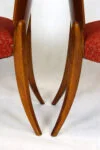 Set of 4 H-214 chairs, designed by J. Halabala, UP Závody, 1950s