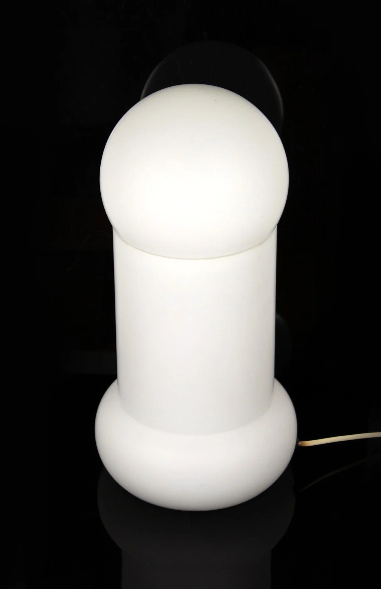 Glass table lamp, Osvětlovací Sklo, Czechoslovakia, 1970s