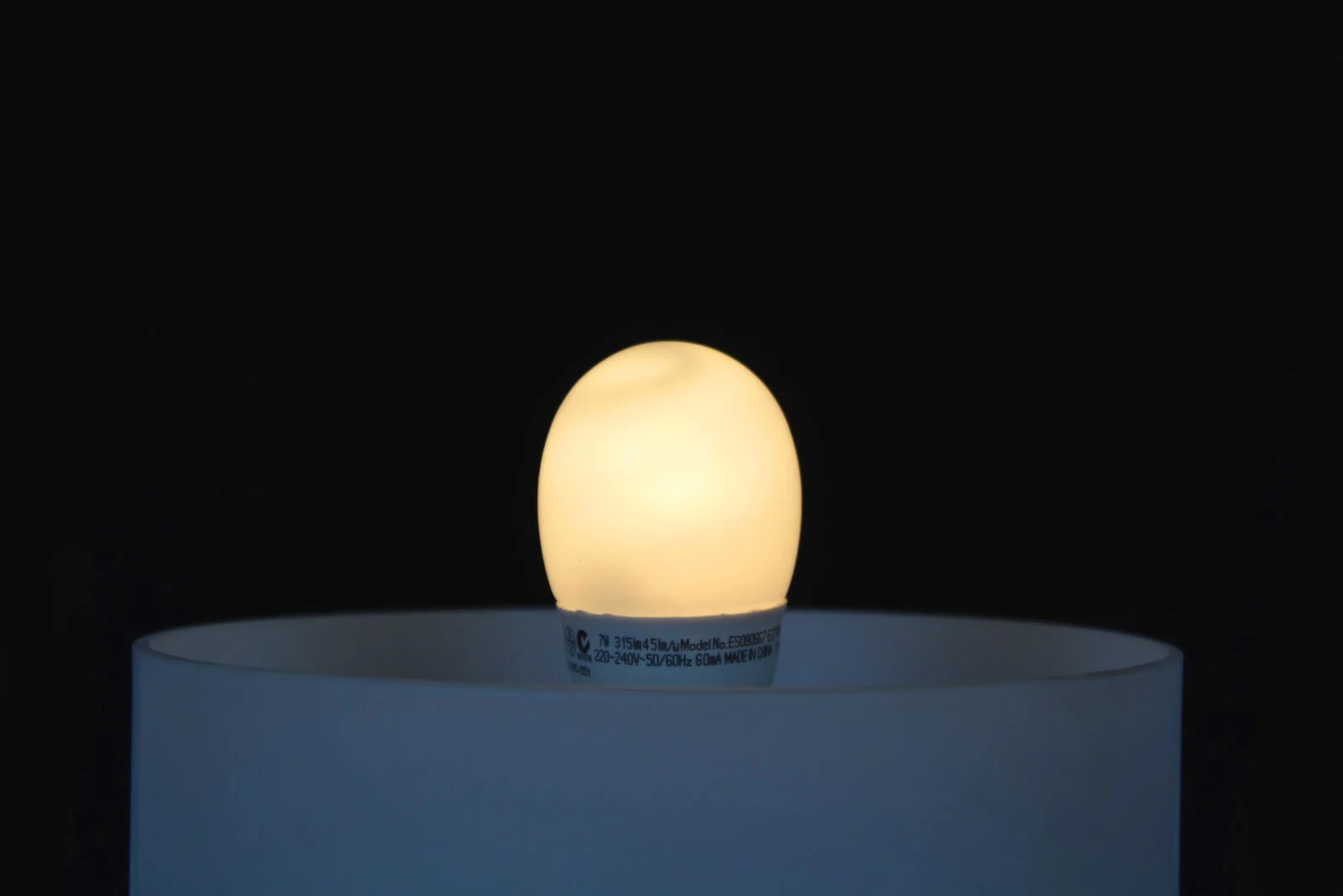 Glass table lamp, Osvětlovací Sklo, Czechoslovakia, 1970s