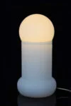 Glass table lamp, Osvětlovací Sklo, Czechoslovakia, 1970s