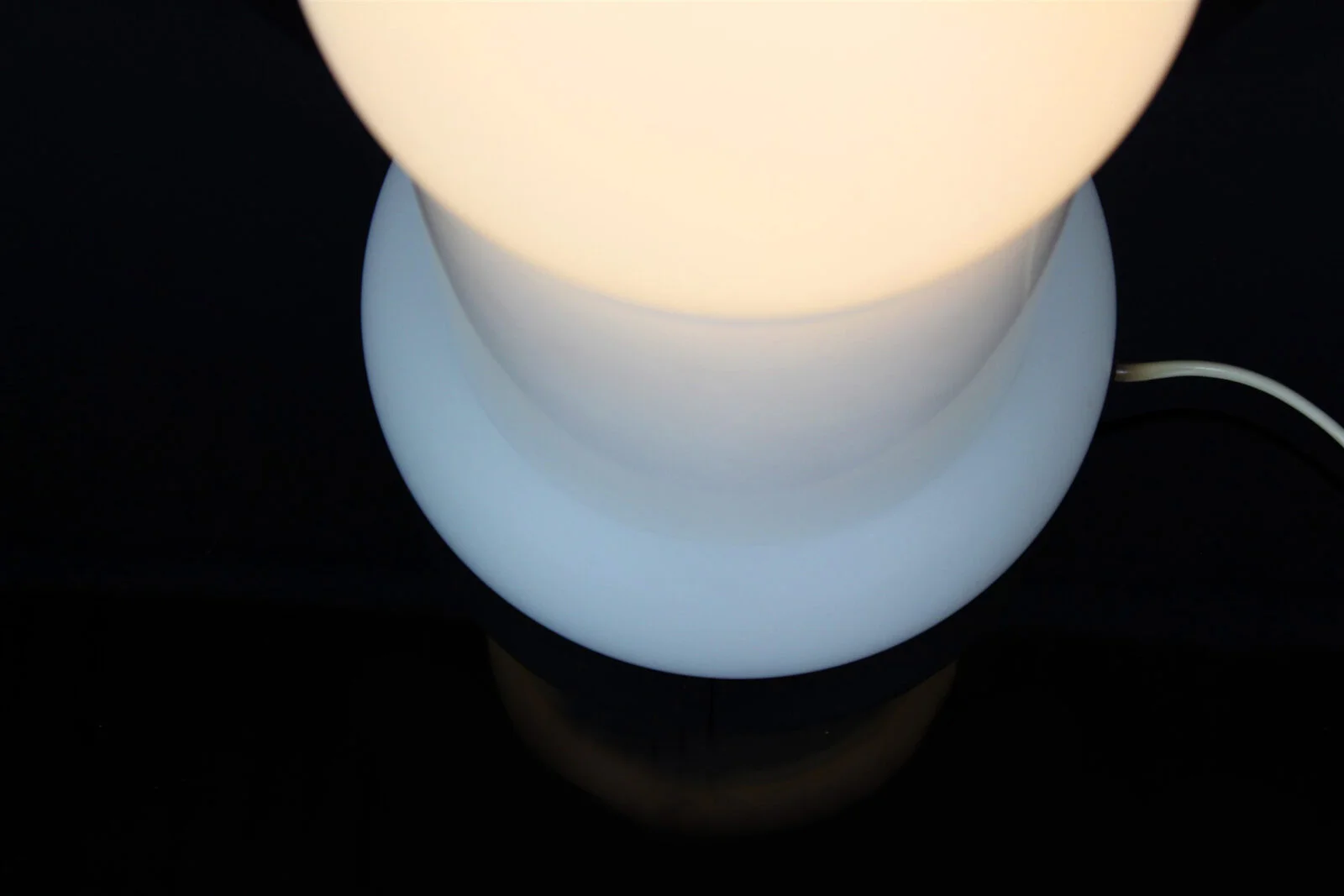 Glass table lamp, Osvětlovací Sklo, Czechoslovakia, 1970s