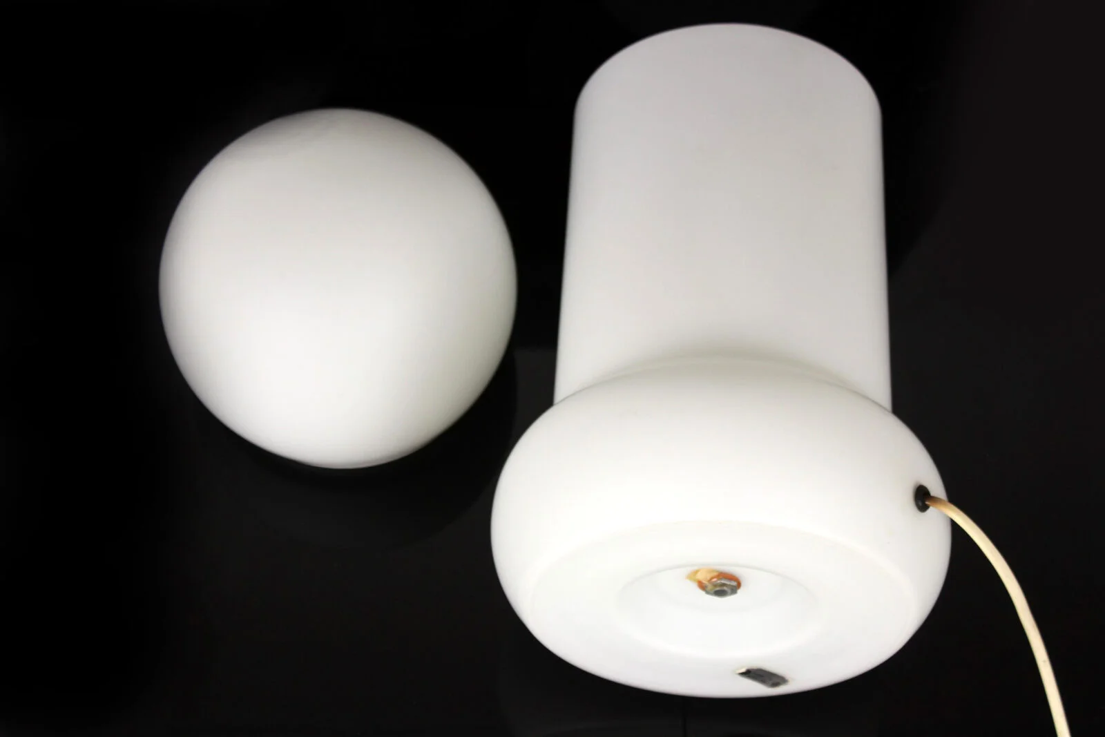 Glass table lamp, Osvětlovací Sklo, Czechoslovakia, 1970s