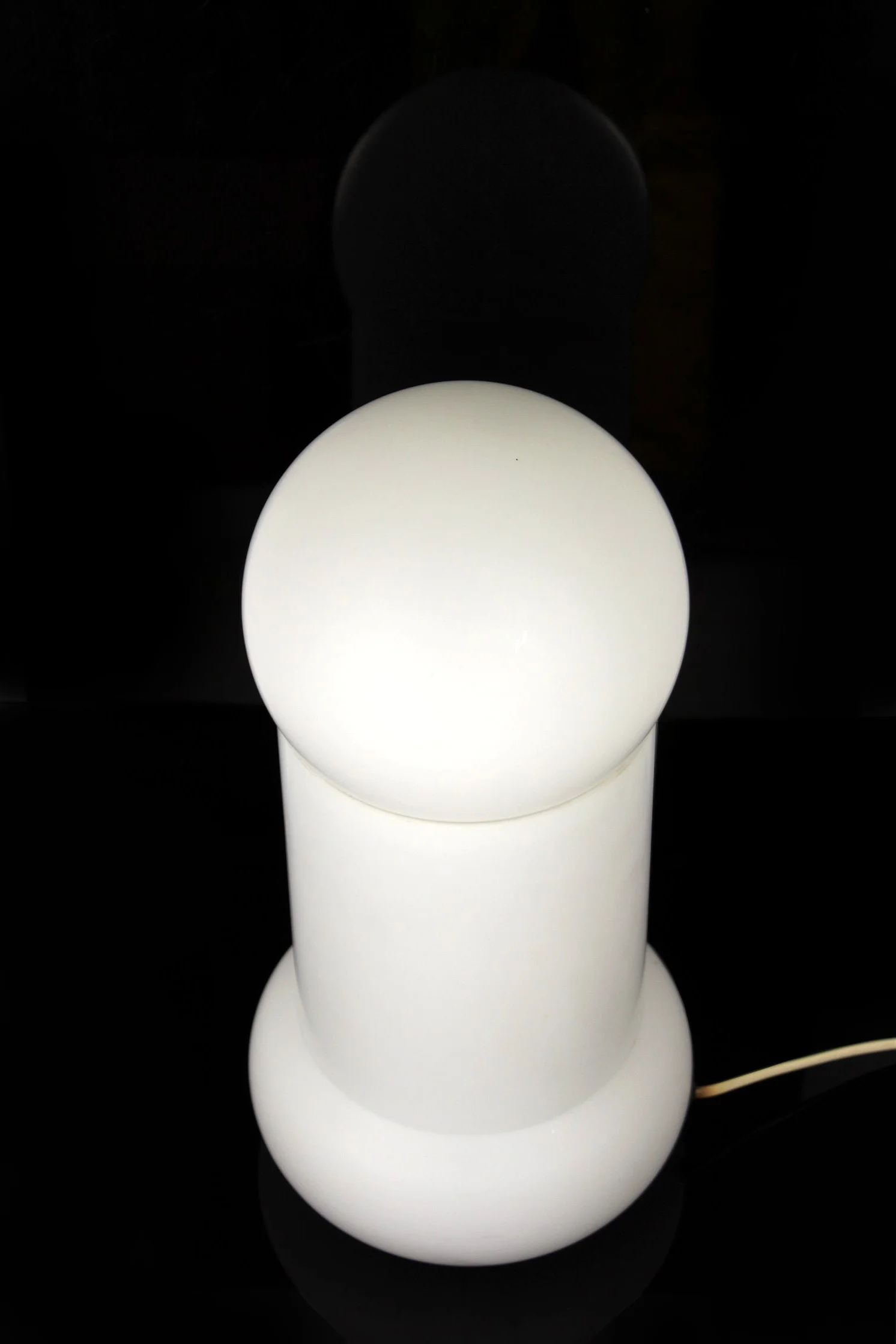 Glass table lamp, Osvětlovací Sklo, Czechoslovakia, 1970s