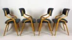 Set of 4 chairs, designed by Ludvik Volak, Holesov, Czechoslovakia, 1970s