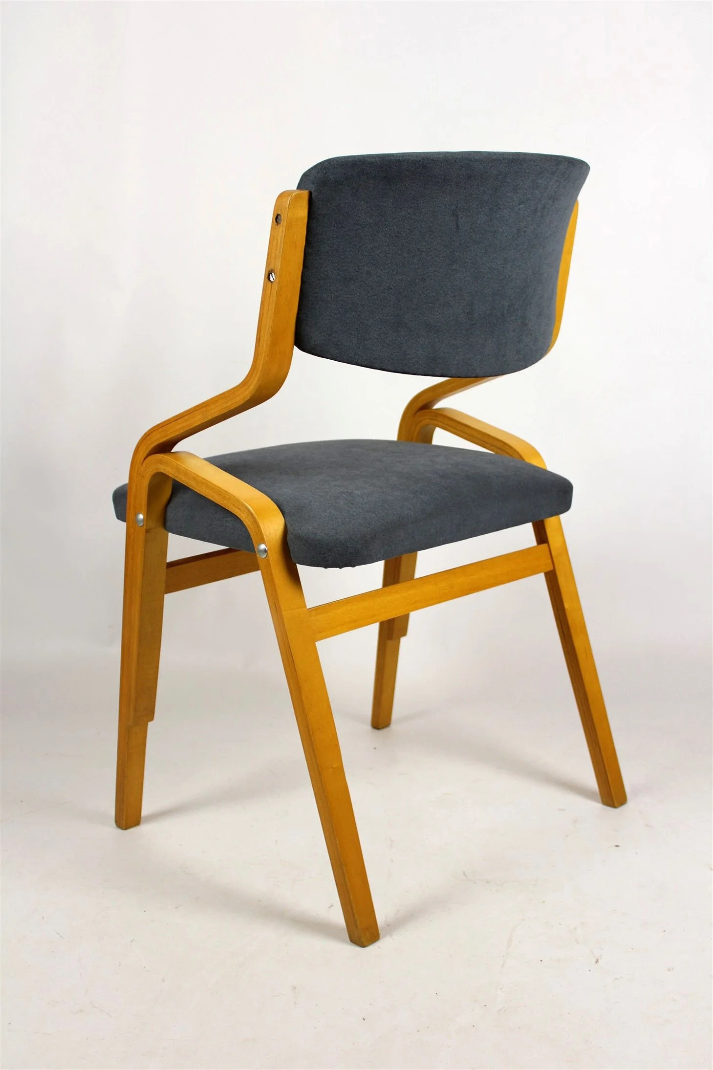 Set of 4 chairs, designed by Ludvik Volak, Holesov, Czechoslovakia, 1970s