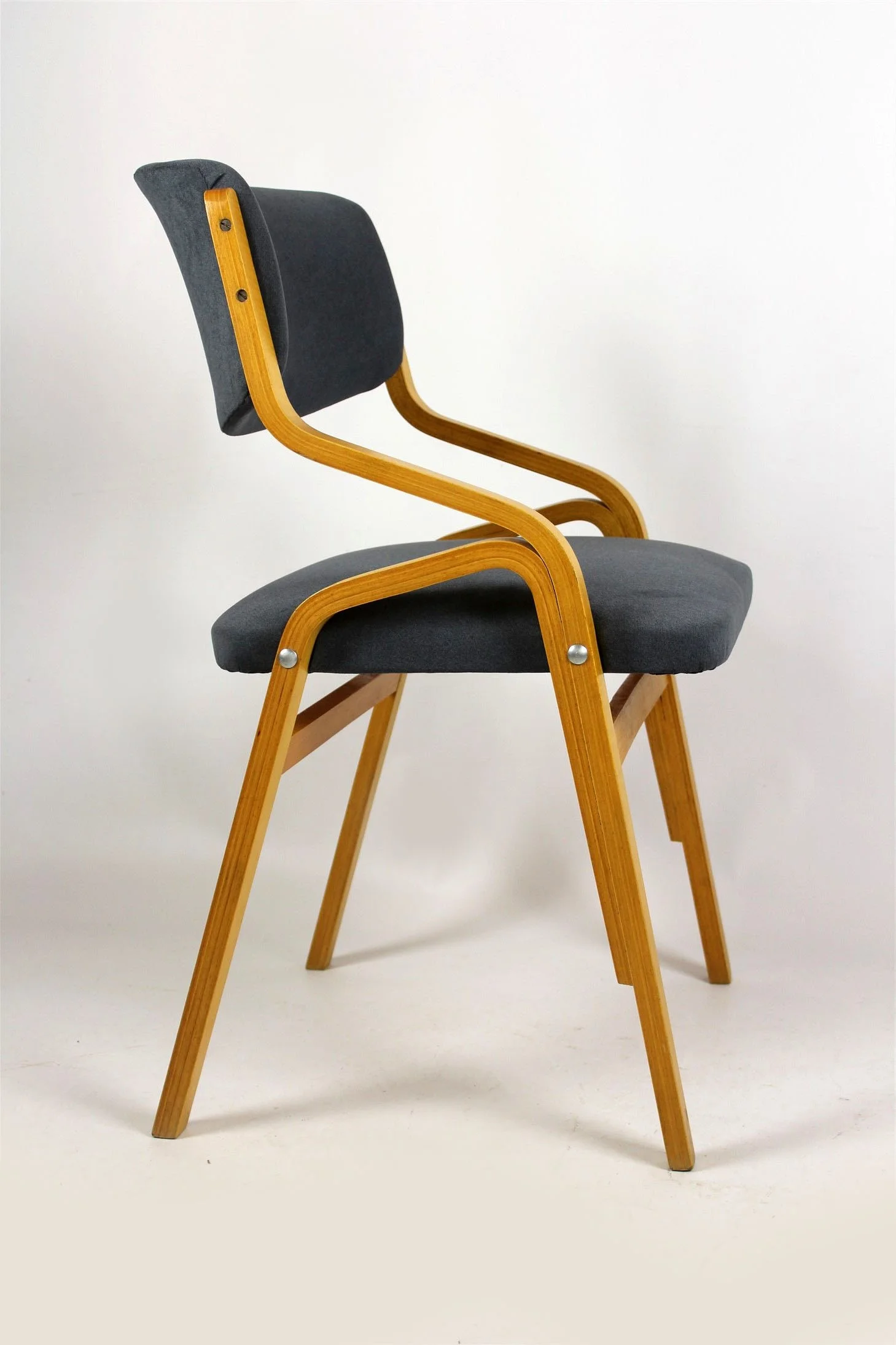 Set of 4 chairs, designed by Ludvik Volak, Holesov, Czechoslovakia, 1970s