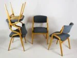 Set of 4 chairs, designed by Ludvik Volak, Holesov, Czechoslovakia, 1970s