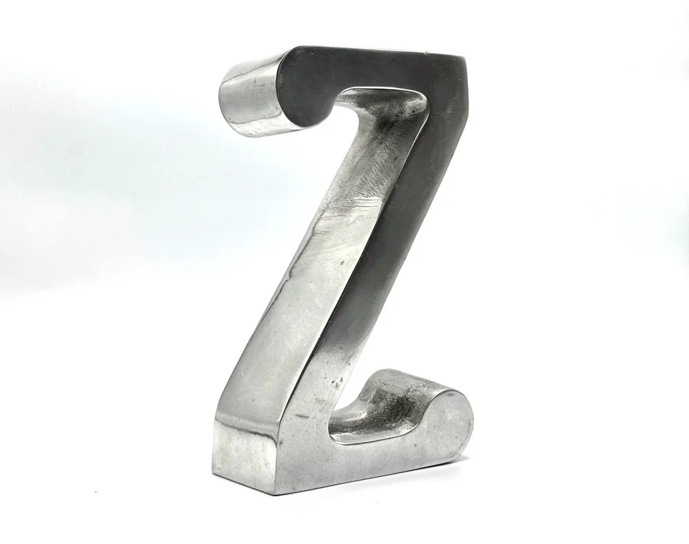 Aluminium Letter Z, Germany, the 1970s