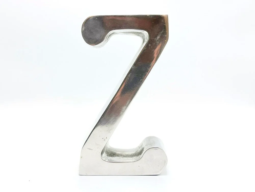 Aluminium Letter Z, Germany, the 1970s