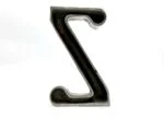 Aluminium Letter Z, Germany, the 1970s