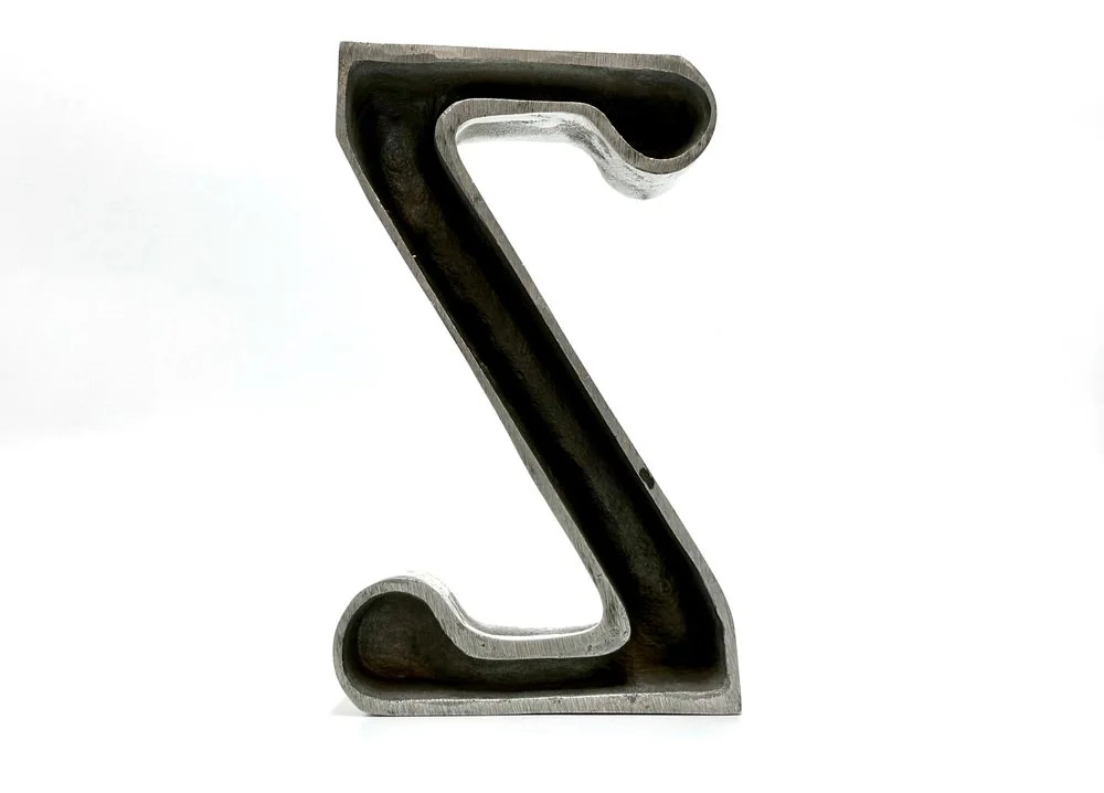 Aluminium Letter Z, Germany, the 1970s