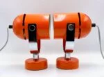 Pair of lamps designed by Stanislav Indra, Combi Lux, Czechoslovakia, 1970s
