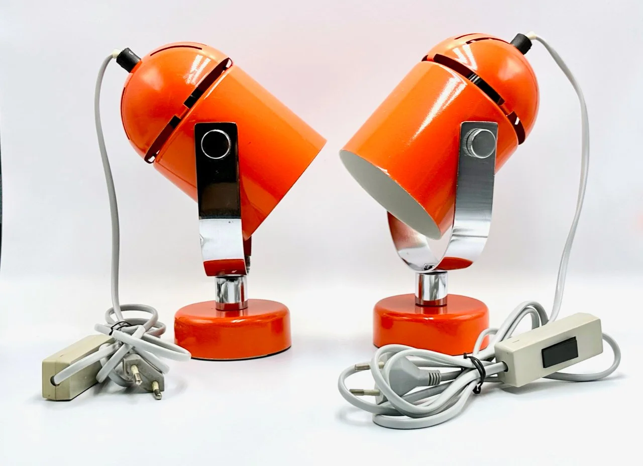 Pair of lamps designed by Stanislav Indra, Combi Lux, Czechoslovakia, 1970s