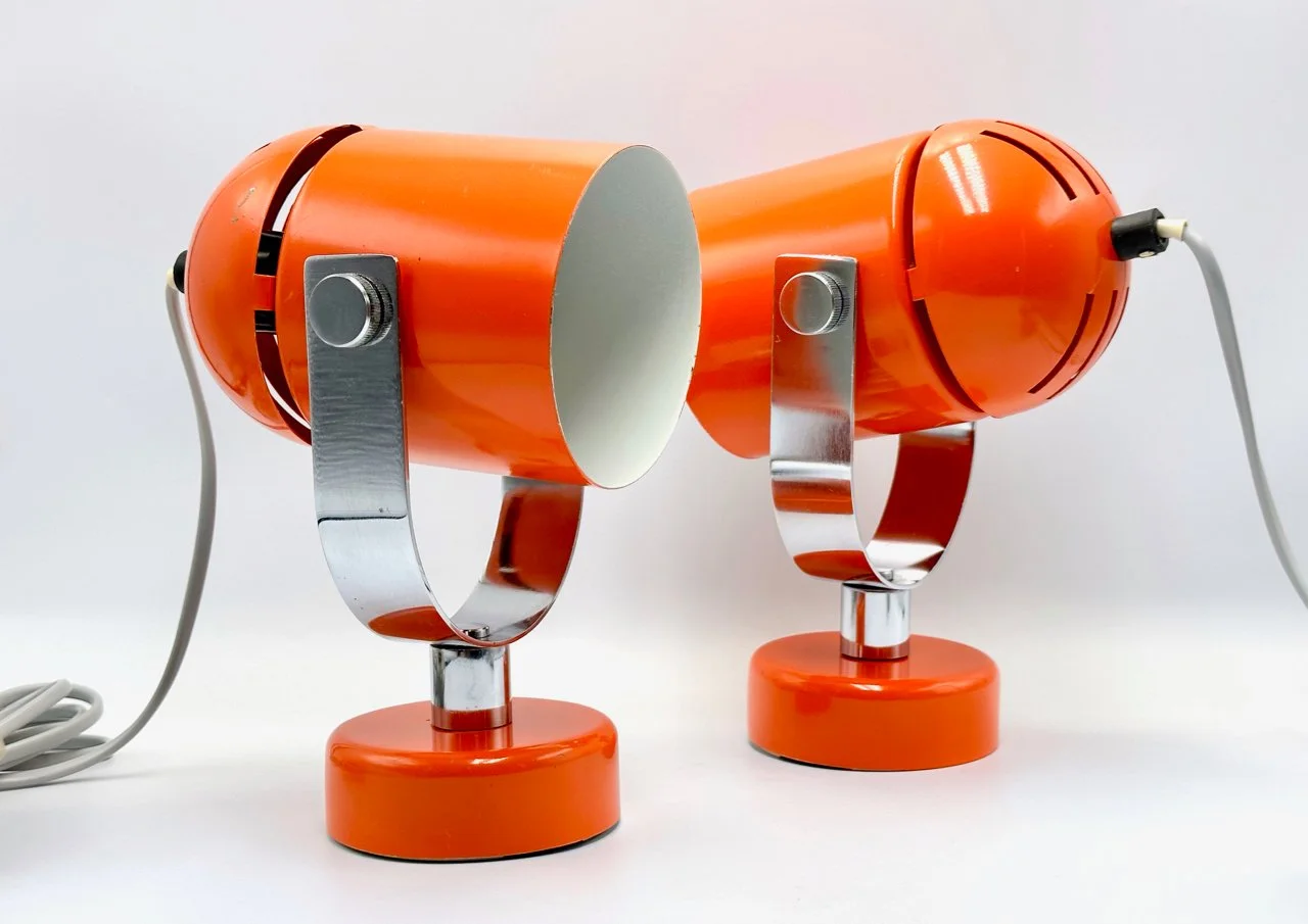 Pair of lamps designed by Stanislav Indra, Combi Lux, Czechoslovakia, 1970s
