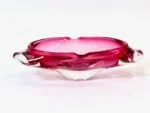 Glass ashtray designed by Miloslav Klinger, Železný Brod, Czechoslovakia, 1960s