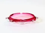 Glass ashtray designed by Miloslav Klinger, Železný Brod, Czechoslovakia, 1960s