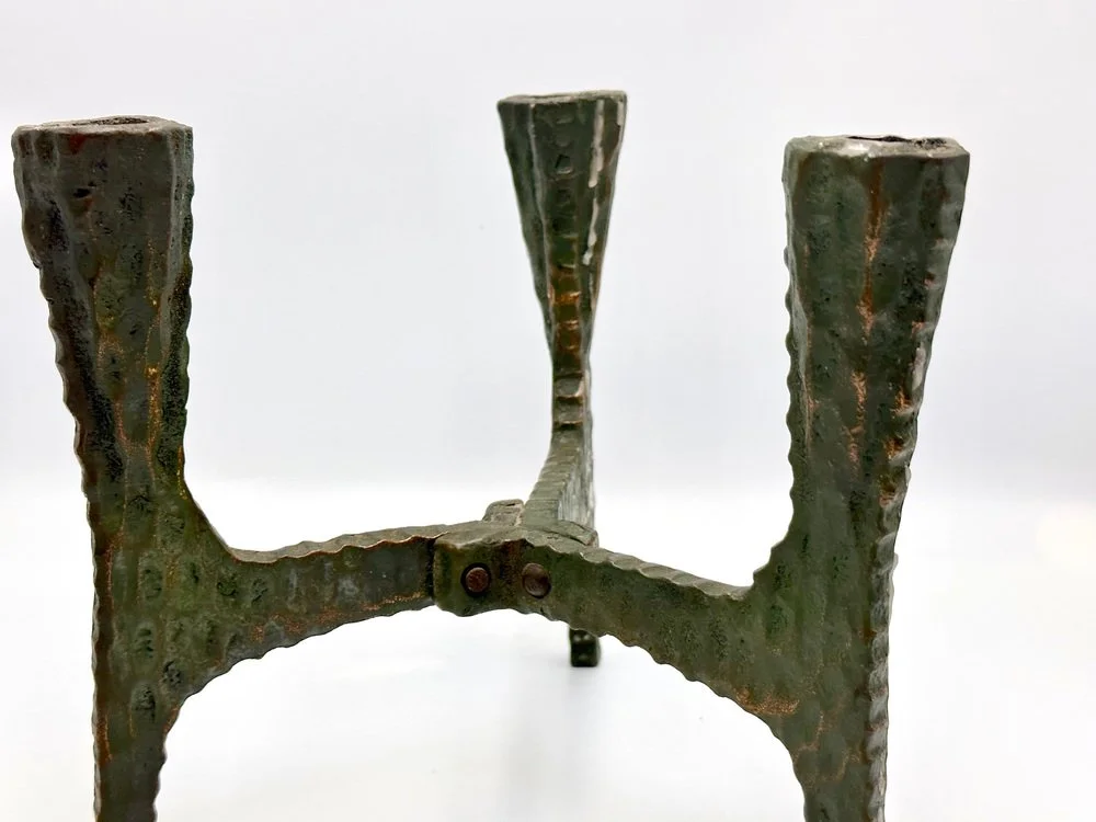 Copper Candleholder, Poland, 1970s