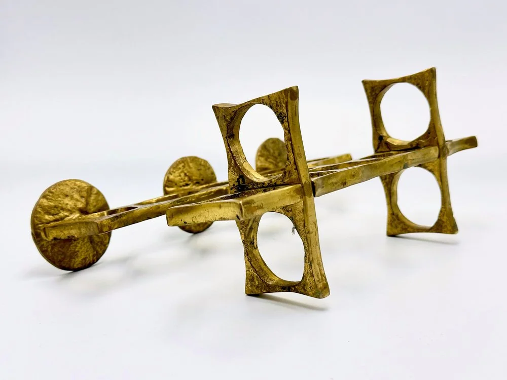 Bronze candleholder, Heinz Goll, Austria, 1970s
