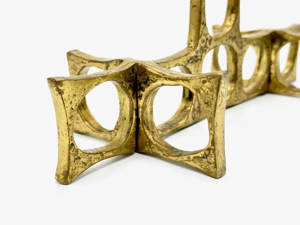 Bronze candleholder, Heinz Goll, Austria, 1970s