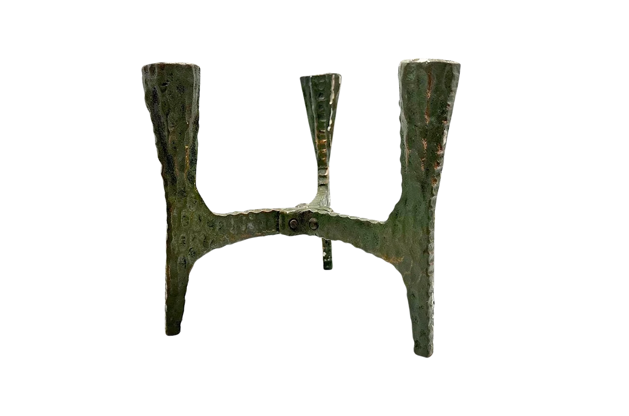 Copper Candleholder, Poland, 1970s
