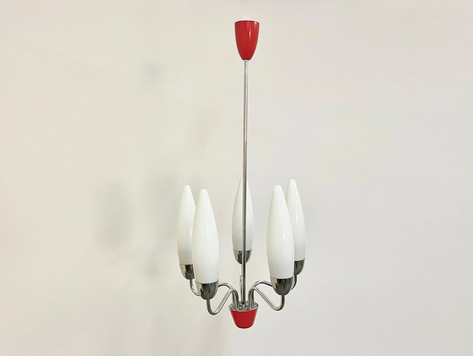 Ceiling lamp, Josef Hurka, Napako, Czechoslovakia, 1960s