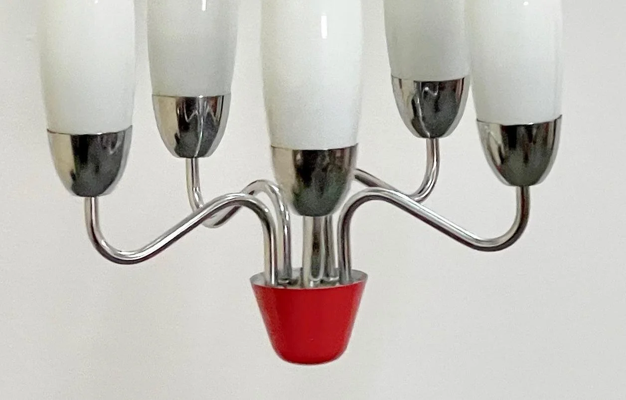 Ceiling lamp, Josef Hurka, Napako, Czechoslovakia, 1960s