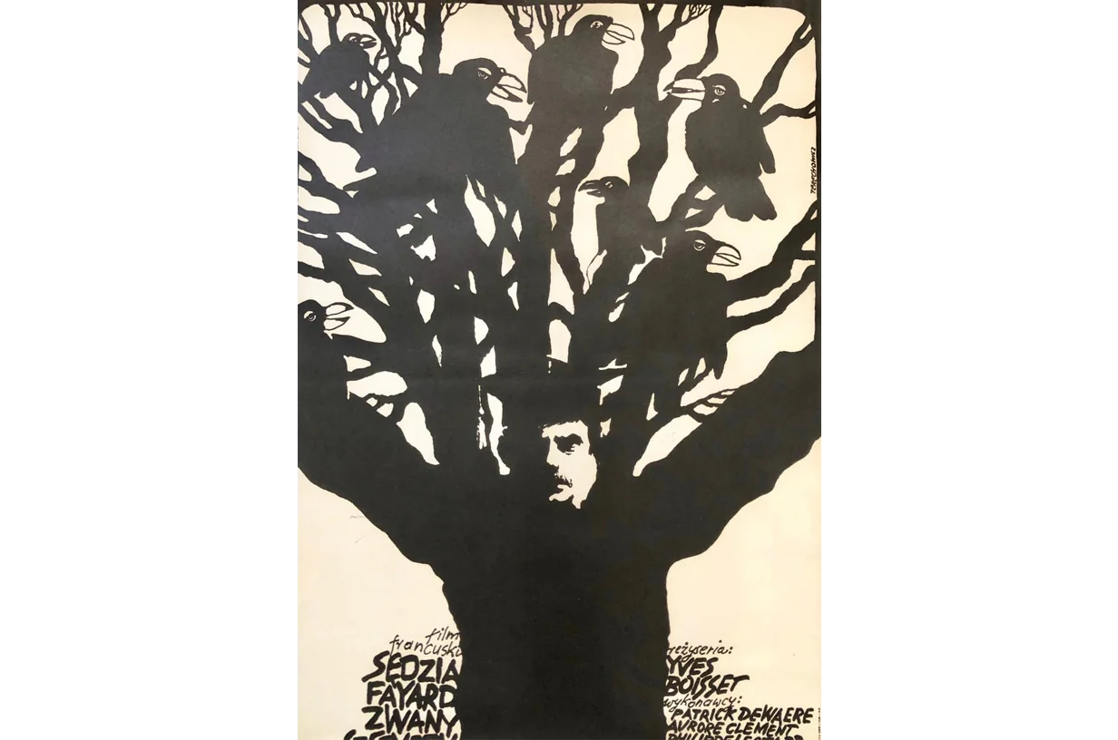 Poster "Judge Fayard Called the Sheriff", designed by W. Terechowicz, 1978
