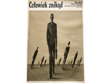 Plakat “Człowiek znikąd” proj. Mieczysław Wasilewski, 1974