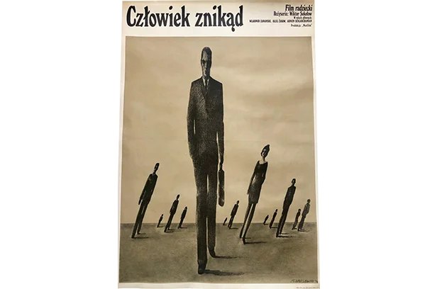 The Man from Nowhere poster, designed by Mieczysław Wasilewski, 1974
