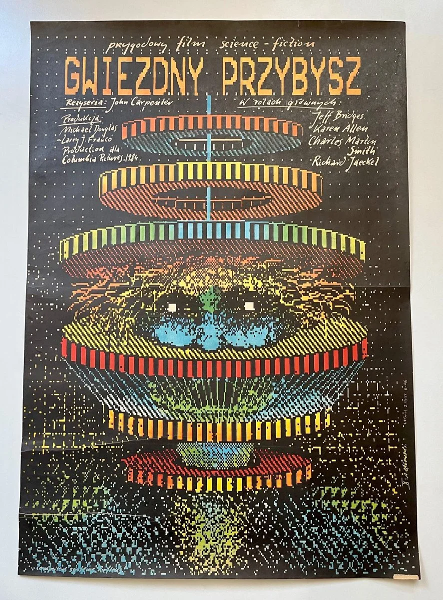 Poster “The Star Visitor”, designed by Andrzej Pągowski, 1984