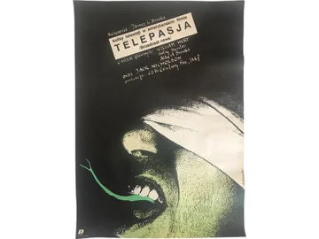 Plakat “Telepasja” proj. Andrzej Pągowski, 1987