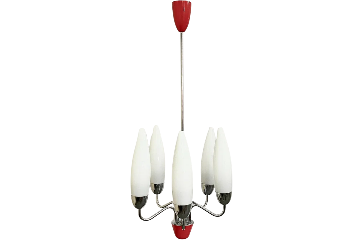Ceiling lamp, Josef Hurka, Napako, Czechoslovakia, 1960s