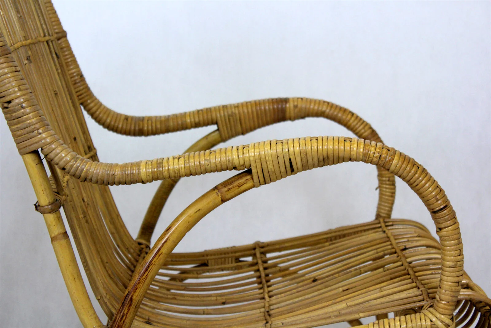 Rattan Furniture Set, Czechoslovakia, 1960s