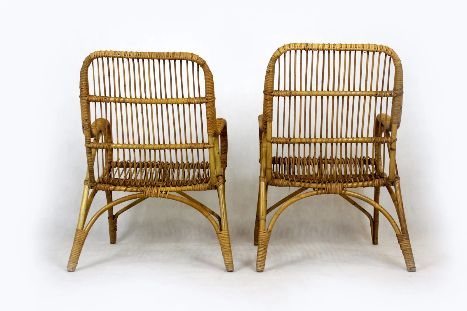 Rattan Furniture Set, Czechoslovakia, 1960s