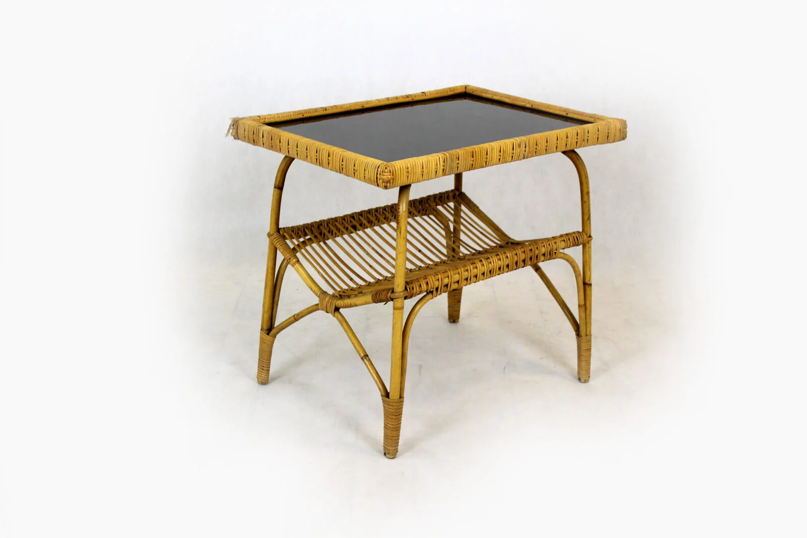 Rattan Furniture Set, Czechoslovakia, 1960s