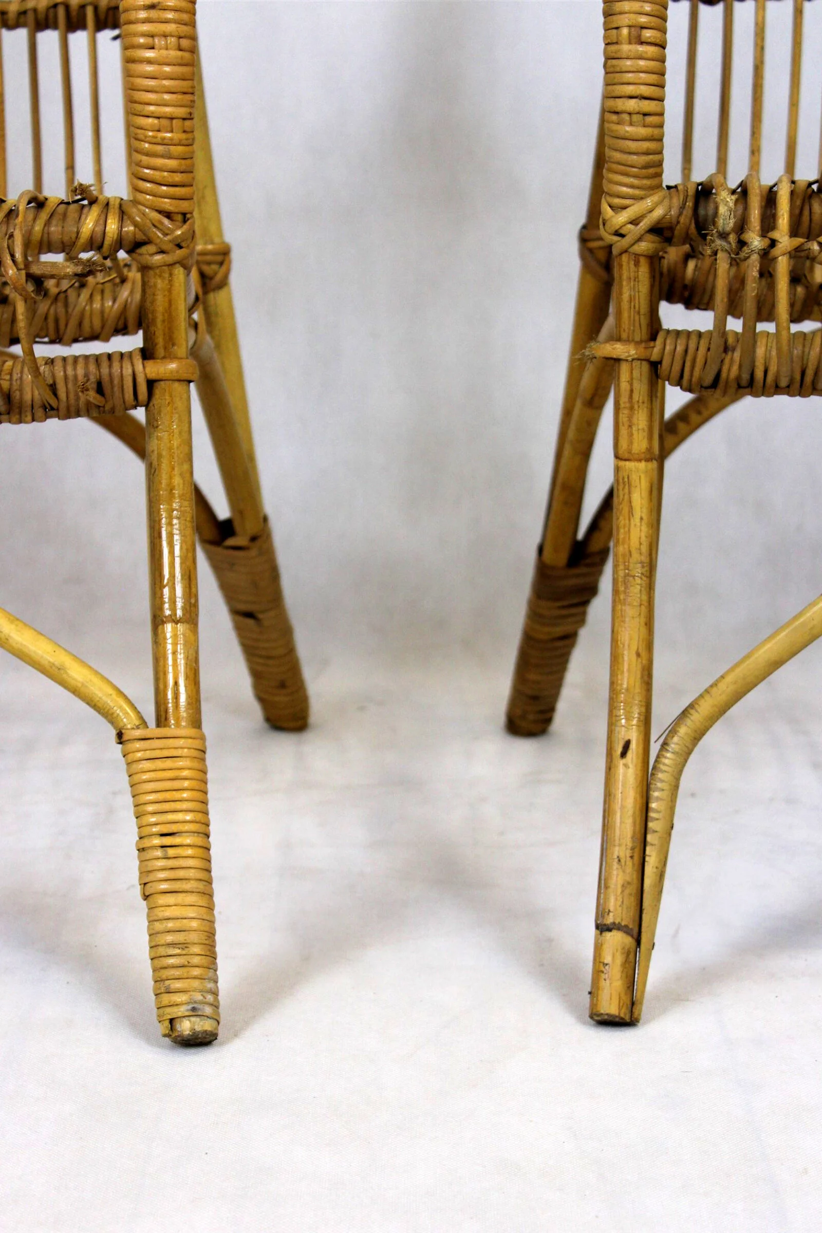 Rattan Furniture Set, Czechoslovakia, 1960s