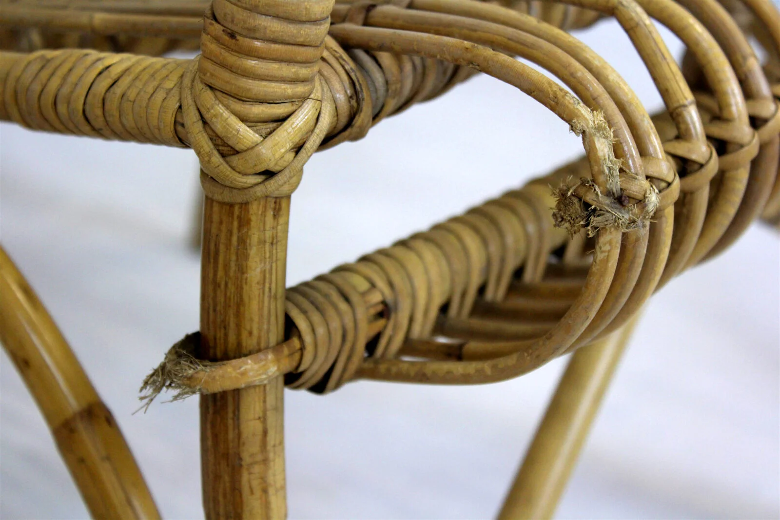 Rattan Furniture Set, Czechoslovakia, 1960s