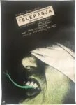 Poster for “Telepasja”, designed by Andrzej Pągowski, 1987
