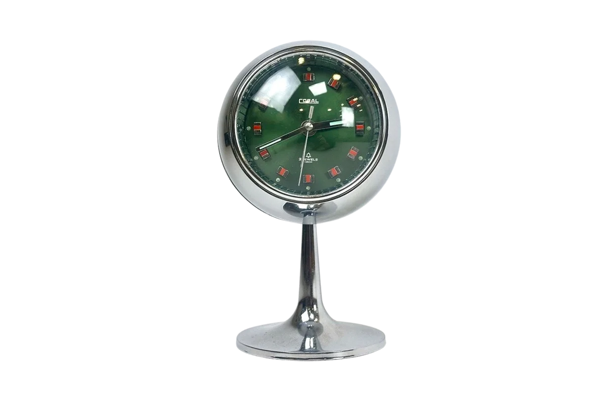 Clock, Space Age, Coral, Japan, 1960s