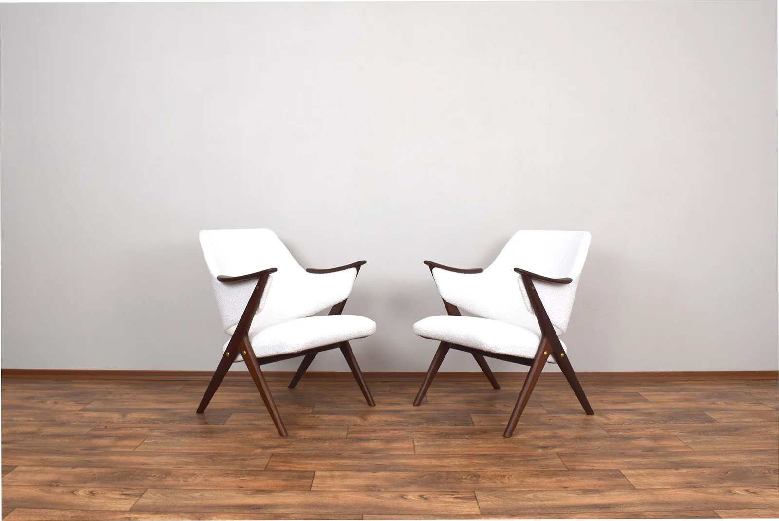Pair of Knott Armchairs, Brunstad Møbelfabrikk, Norway, 1960s