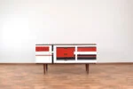 Sideboard z malaturą w stylu op-art, Niemcy, lata 60