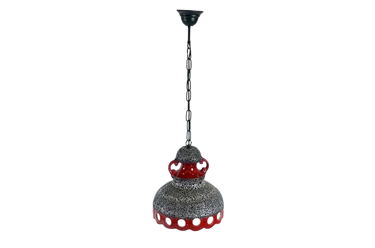 Lampa ceramiczna, lava, Niemcy, lata 60