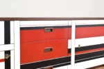 Sideboard z malaturą w stylu op-art, Niemcy, lata 60