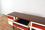 Sideboard z malaturą w stylu op-art, Niemcy, lata 60