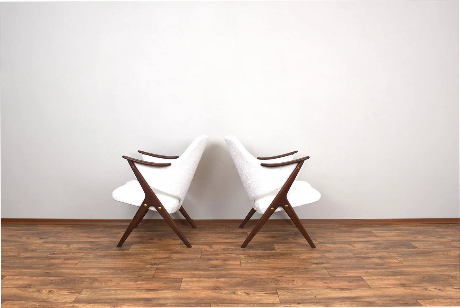 Pair of Knott Armchairs, Brunstad Møbelfabrikk, Norway, 1960s