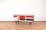 Sideboard z malaturą w stylu op-art, Niemcy, lata 60