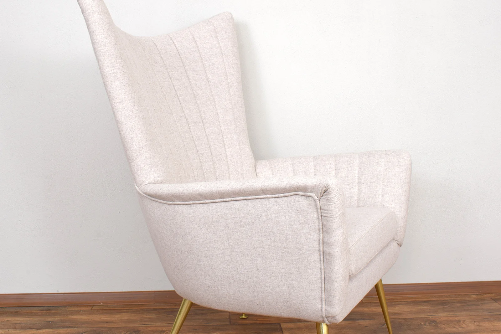 Wingback armchair, Italy, 1960s