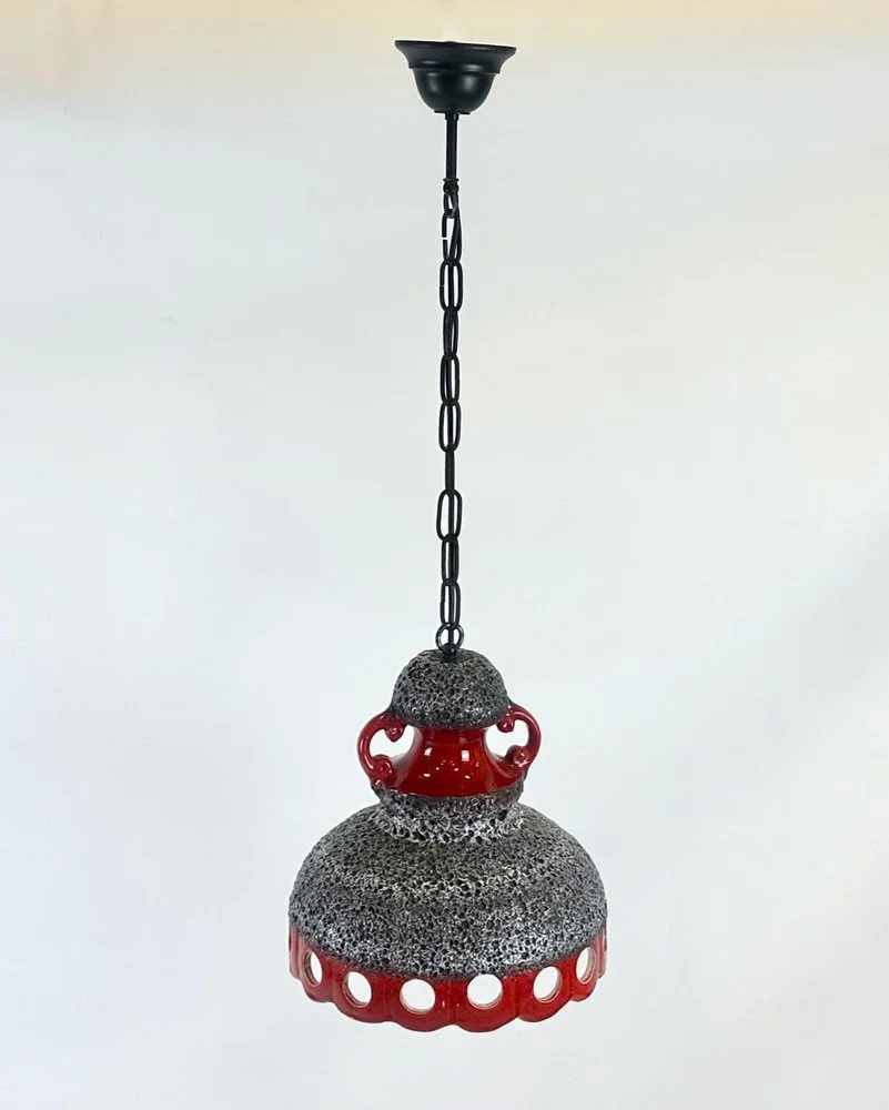 Lampa ceramiczna, lava, Niemcy, lata 60