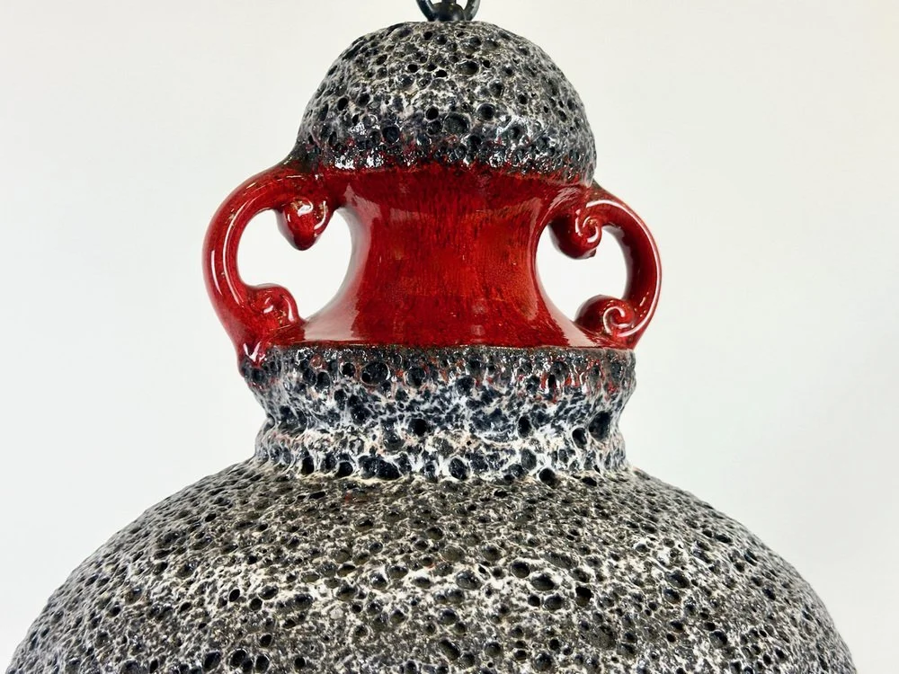 Lampa ceramiczna, lava, Niemcy, lata 60