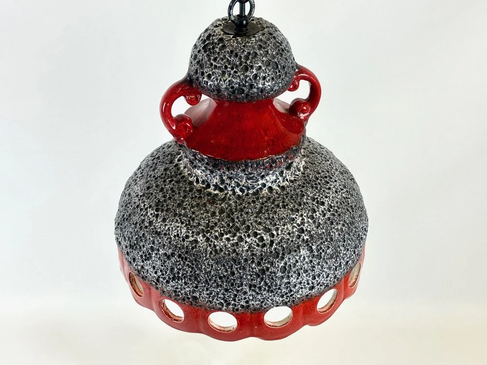 Lampa ceramiczna, lava, Niemcy, lata 60